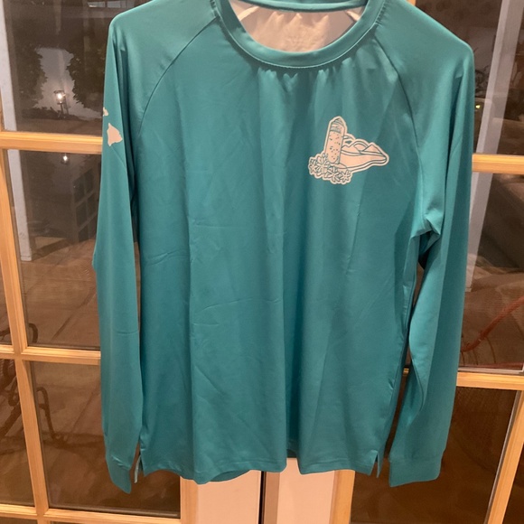 Lanikai Centennial Dry-Fit Teal Women’s Rashguard Shirt - Picture 2 of 7